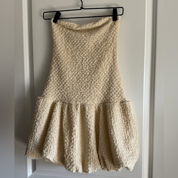 H&M Cream Strapless Dress - Picture 8 of 10